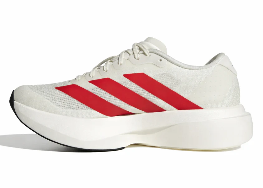 Adidas Adizero Evo SL "أبيض مائل للصفرة / قرمزي فاتح / أسود فاحم"
