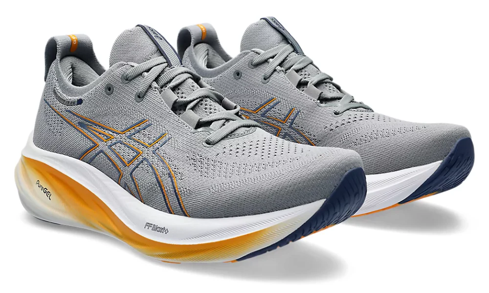 Asics Gel Nimbus 26 "لون الصخر الرمادي/الأزرق الرعدي"