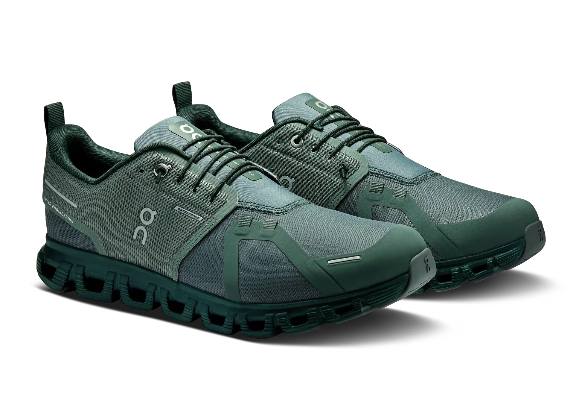 On Cloud 6 Waterproof "زيتي / أخضر داكن"