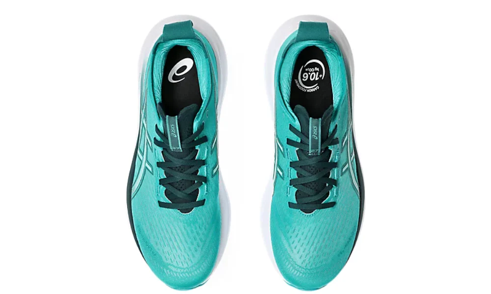 Asics Gel Nimbus 27 "موجة تيل/أخضر ساكسوني"