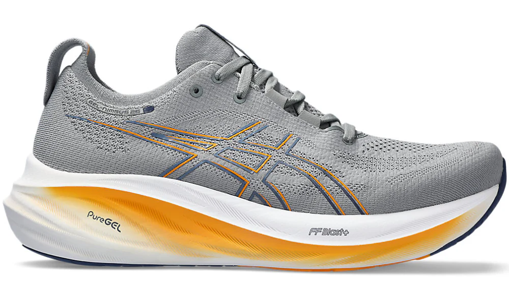 Asics Gel Nimbus 26 "لون الصخر الرمادي/الأزرق الرعدي"