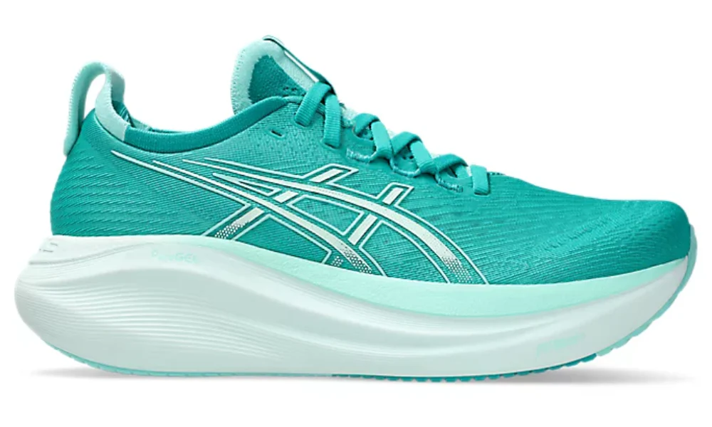 Asics Gel Nimbus 27 "أزرق مائي/نعناع لامع"